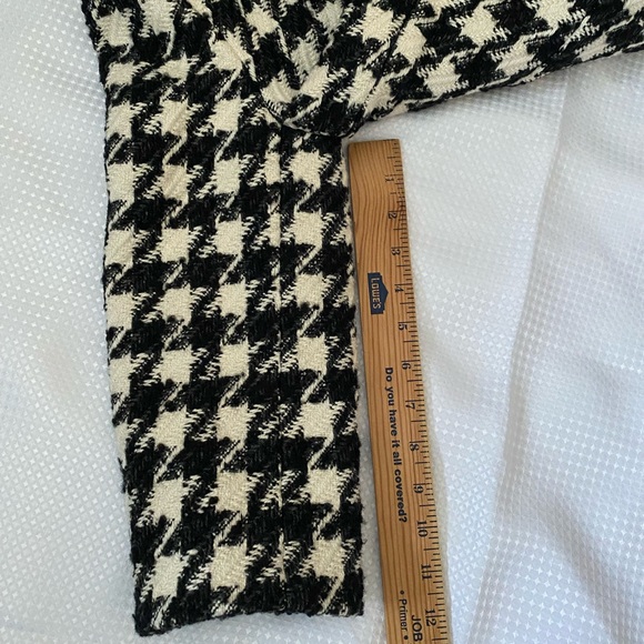 Alfani Petite Classic Houndstooth Tweed Wool Blend Blazer Women’s size 4P - Picture 6 of 14